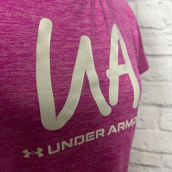 Under Armour Pink Women's T-Shirt - Picture 7 of 7